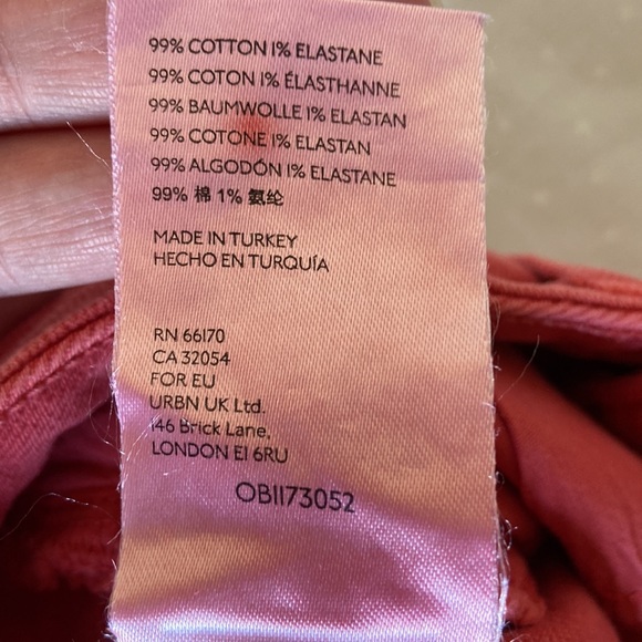 Pilcro and The Letterpress High Rise Slim Ankle Jeans Size 28 - Picture 9 of 9